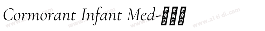 Cormorant Infant Med字体转换
